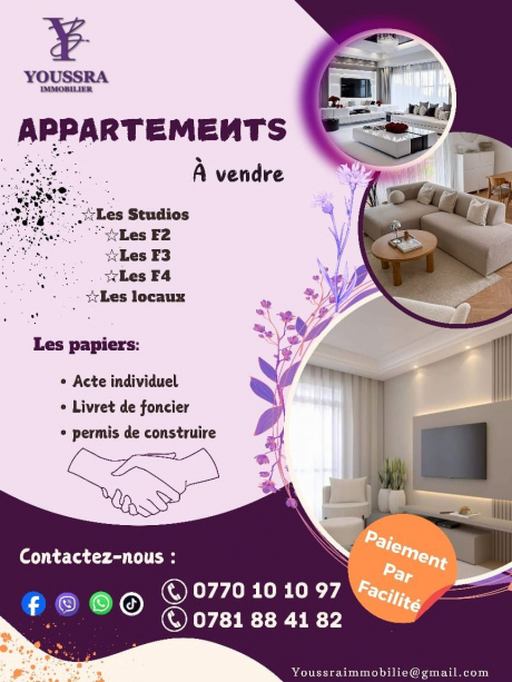 Vente Appartement F3 70 m² Alger Bordj El Kiffan