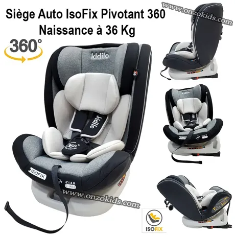 Siège Auto ISOFIX Pivotant 360, Naissance à 36 Kg Stellar – Kidilo