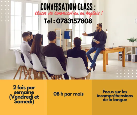 Conversation Class : Classe de Conversation en Anglais !