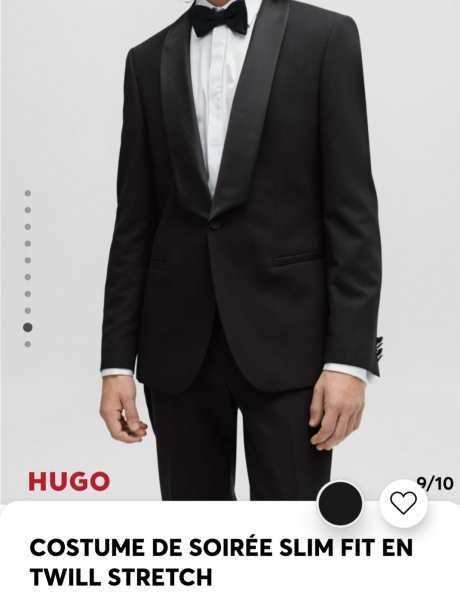 Costume de soirée signée Hugo Boos