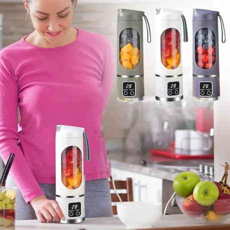 Blender Portable Sans Fil, Avec Couvercle De Voyage, Pour Bureau, Salle