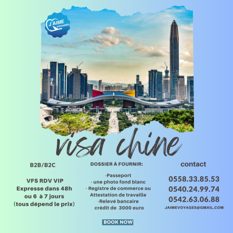 visa chine 