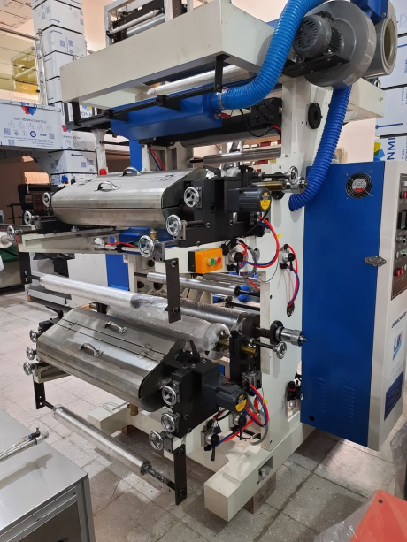 imprimante flexo deux couleur طابعة الاكياس البلاستيكية  ( LM MACHINERY. dragon machines )