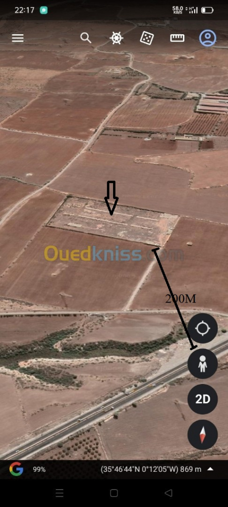  Land 40000 m² for rent Oran Marsat El Hadjadj