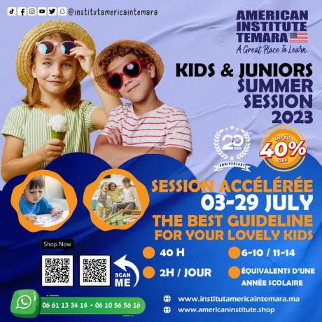 - Best Summer Courses in Intensive English 2023 I Institut Americain Temara