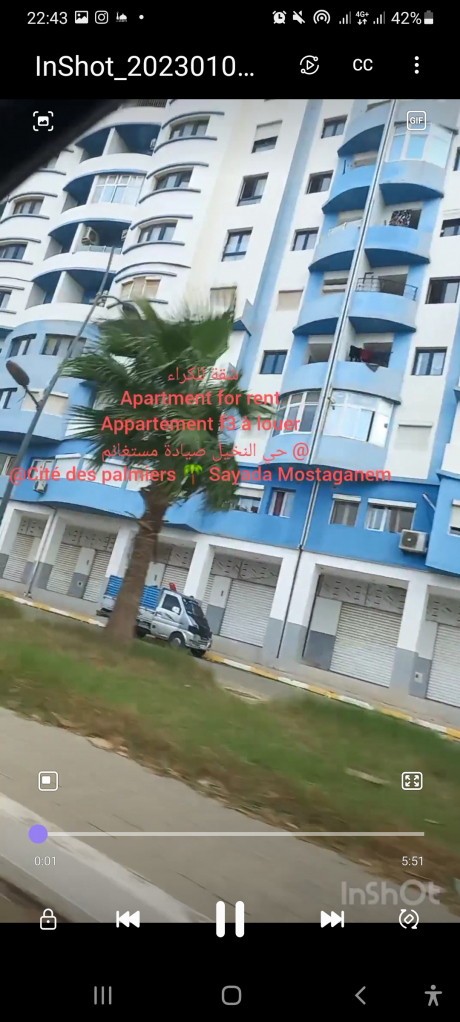 3 bedrooms Apartment 89 m² for rent Mostaganem Sayada