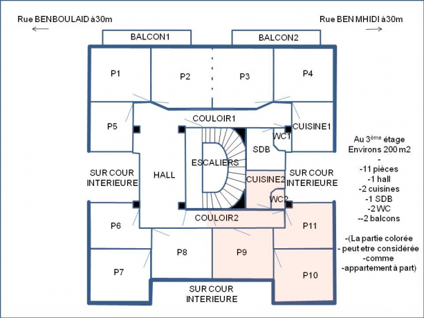 Vente Appartement 11 pièces 200 m² Alger Alger Centre