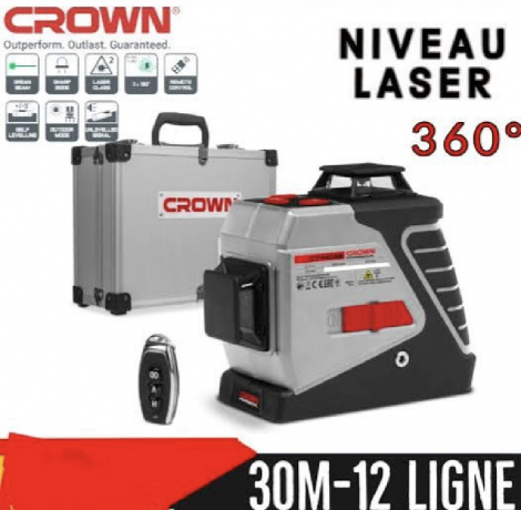 Niveau laser 3d 12ligne  Crown + control