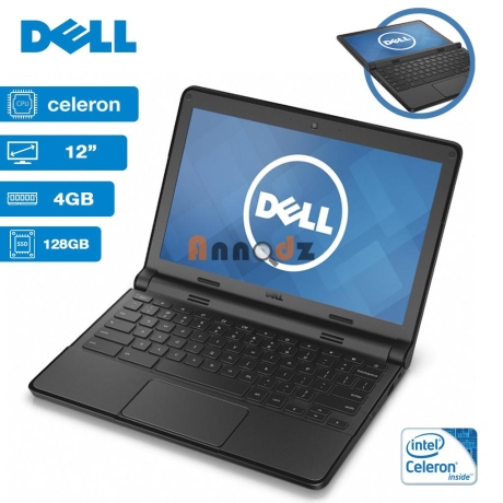 PC Portable DELL 3160 CELERON 4G La Ram Avec Disque Dur 128GB