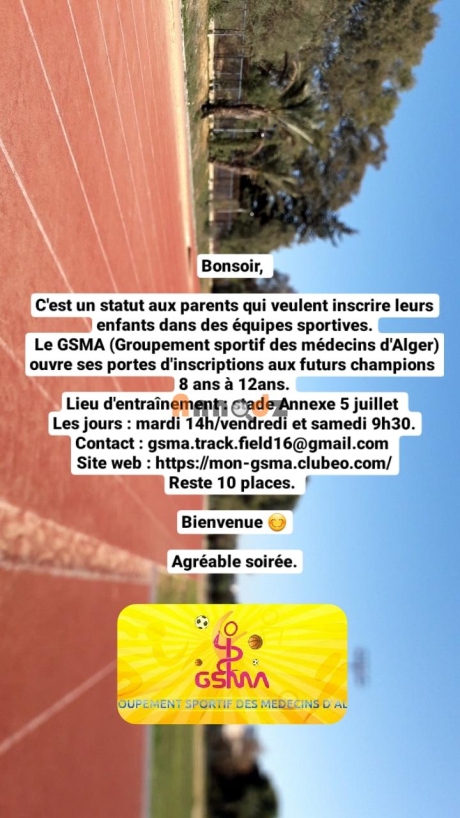 Inscriptions athlétisme 