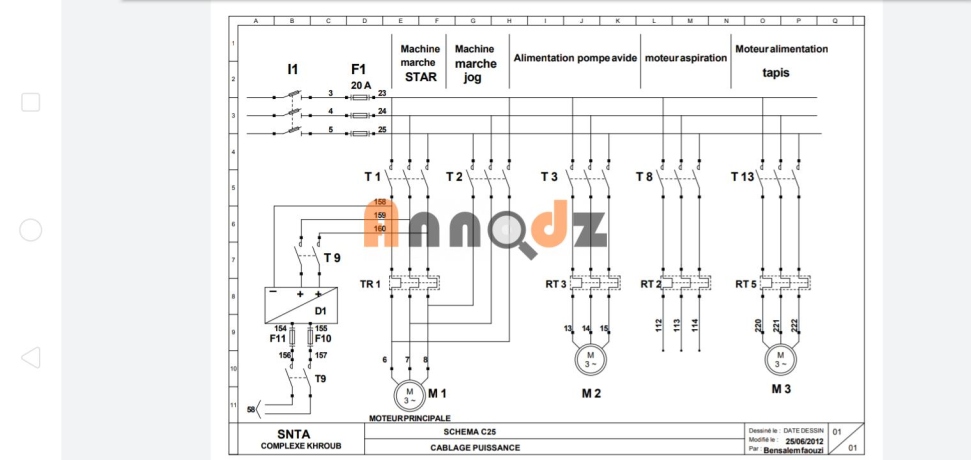 Reproduction schéma électrique des machines 